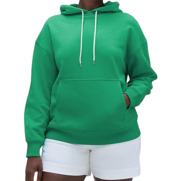 NWT Everlane The Track Organic Cotton Popover Mint Green Hoodie Sweatshirt Small - Picture 1 of 7
